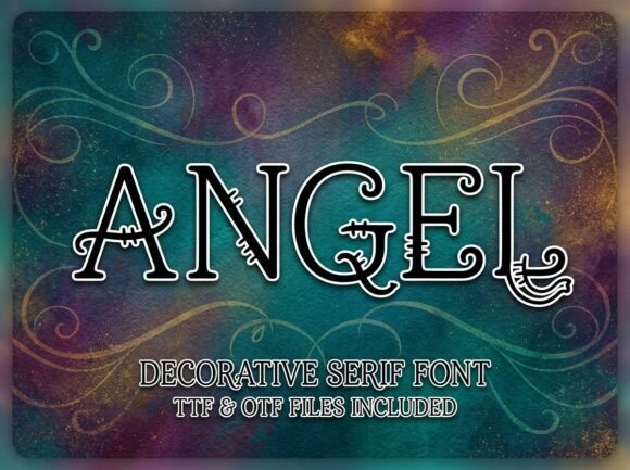 Angel: A Decorative Display Font for Impactful Design