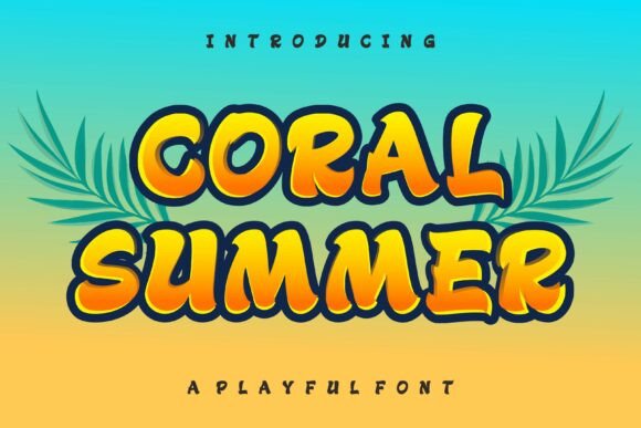 Coral Summer: The Vibrant Display Font for Creative Projects