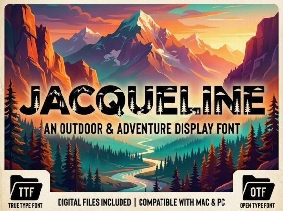 Jacqueline: The Decorative Display Font Commanding Attention