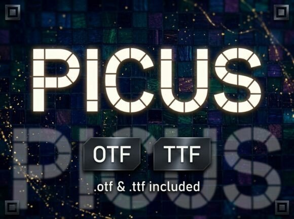 Picus: A Bold Display Font for Impactful Design