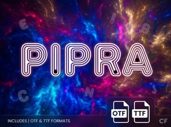Pipra: A Decorative Display Font for Bold Design
